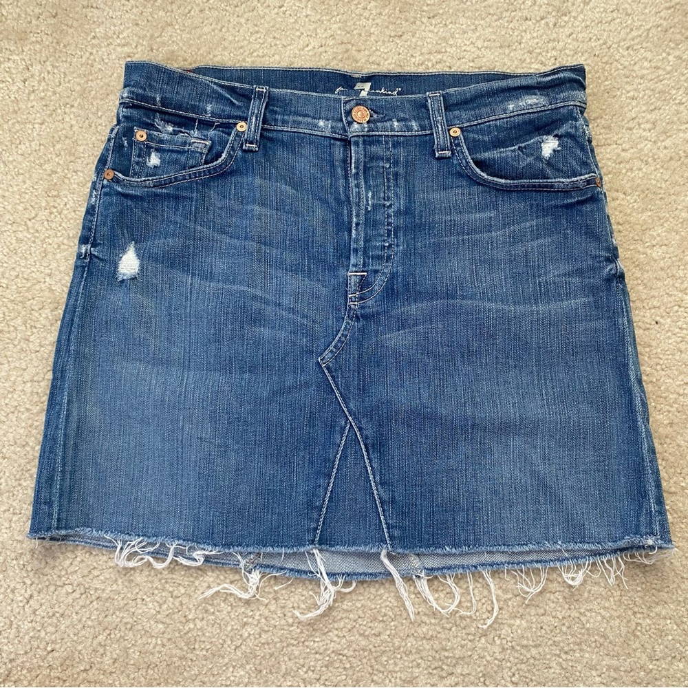 7 For All Mankind Denim Skirt